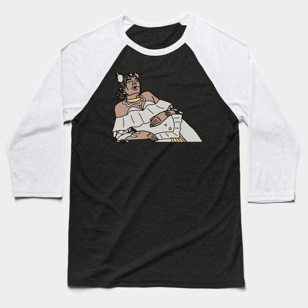 Lady Bella Tanking Cartoon Baseball T-Shirt by gagimas
